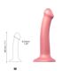 Насадка для страпона Strap-On-Me Mono Density Dildo Rose M (мятая упаковка!!!)