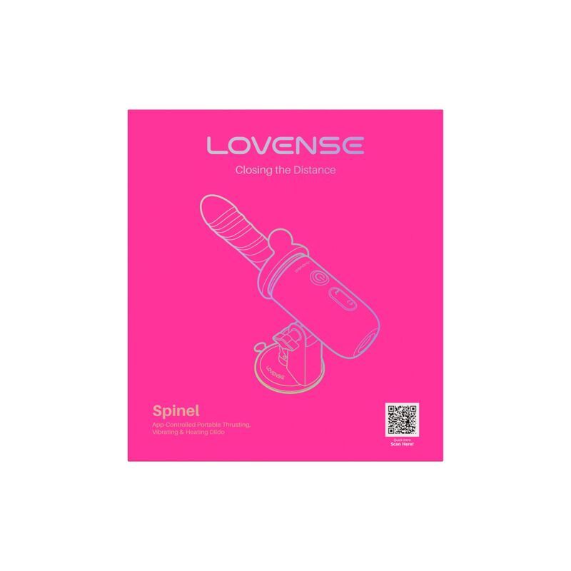 Смарт-мини секс-машина Lovense Spinel имитация фрикций, подогрев, 3 насадки, на присоске