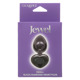 Анальная пробка CalExotics Diamond Heart Plug Small, чёрная, 5,7 × 3,2 см
