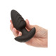 Анальный вибратор с ротацией CalExotics, чёрный, 9 × 3,8 см