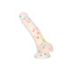 Фаллоимитатор из жидкого силикона CalExotics Studs Dildo, разноцветный, 17,7 × 3,8 см