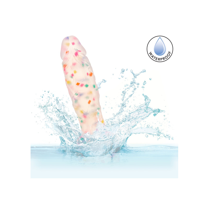 Фаллоимитатор из жидкого силикона CalExotics Studs Dildo, разноцветный, 17,7 × 3,8 см