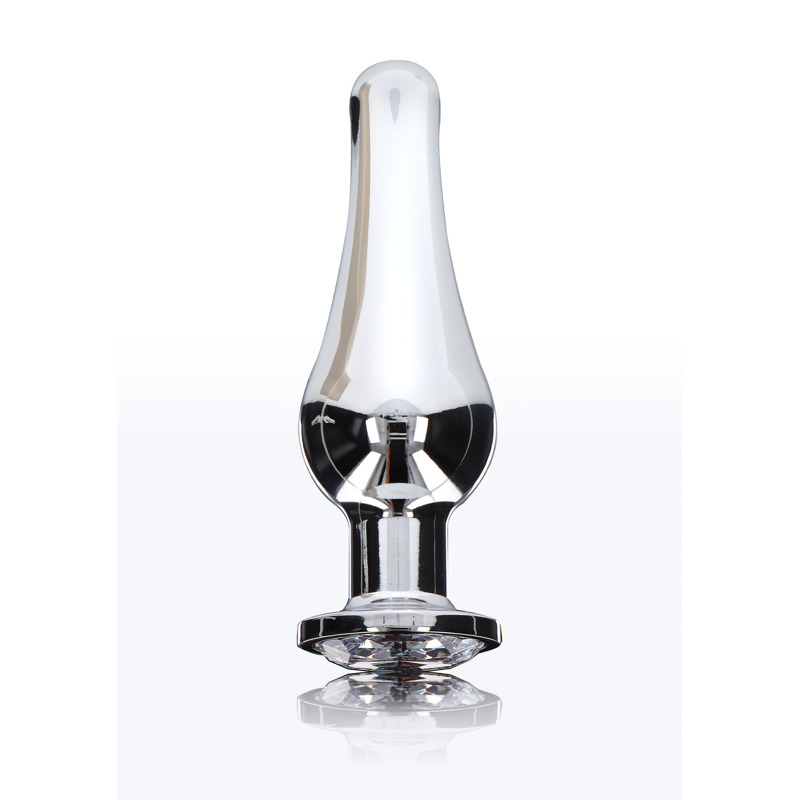 Анальная пробка металлическая TOY JOY Diamond, L, 13 × 9,5 см