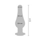 Анальная пробка металлическая TOY JOY Diamond, L, 13 × 9,5 см