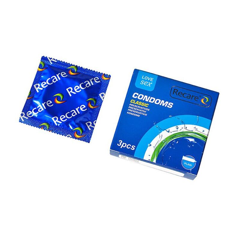 Презервативы Recare Classic Condoms 3 шт, классические