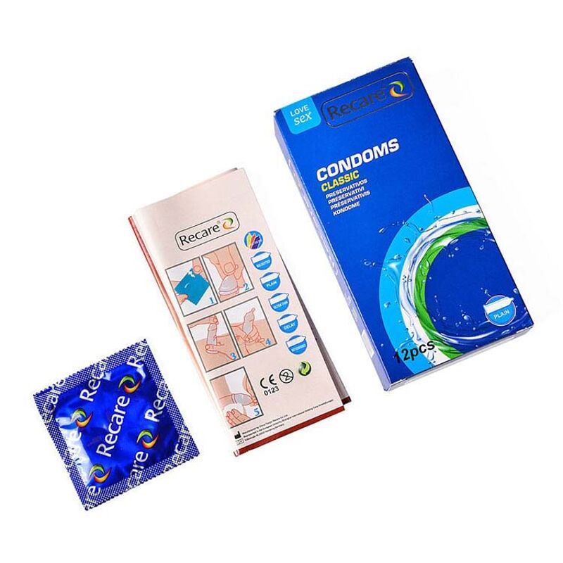 Презервативы Recare Classic Condoms 12 шт, классические