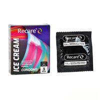 Презервативы Holographic Recare Ice Cream Big Dotted Condoms 3 шт, с пупырышками, аромат: мороженое Презервативы Holographic Recare Ice Cream Big Dotted Condoms 3 шт, с пупырышками, аромат: мороженое