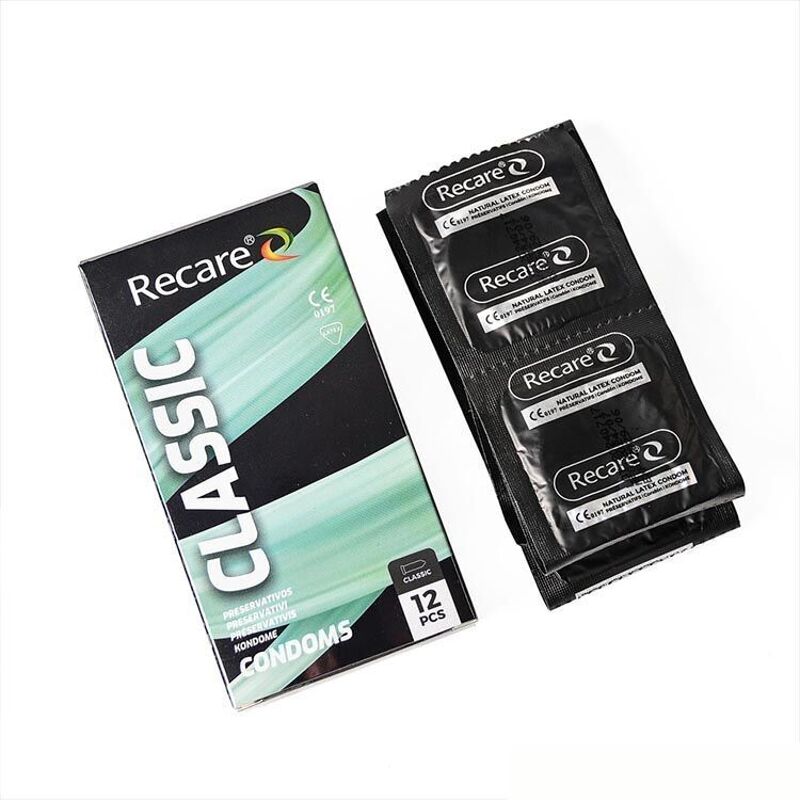 Презервативы Holographic Recare Classic Condoms 12 шт, классические