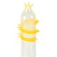 Насадка на член Recare Spike Condom Yellow (презерватив с усиками и спиралью шипов)