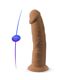 Фаллоимитатор SilexD Henry Caramel (MODEL 2 size 7.5in), двухслойный, силикон+Silexpan, диаметр 4,8см