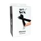 Лакированные перчатки со шнуровкой Art of Sex - Mistress, черные с эффектом голограммы, размер M