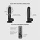 Фаллоимитатор с вибрацией и ротацией Strap-On-Me Rotating & Vibrating Realistic Dildo - L - Black