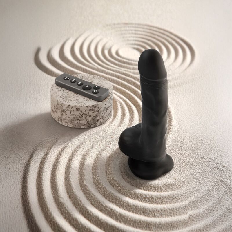Фаллоимитатор с вибрацией и ротацией Strap-On-Me Rotating & Vibrating Realistic Dildo - L - Black