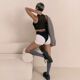 Трусики с фиксацией дилдо Strap-On-Me Harness Lingerie Idole - L - Black