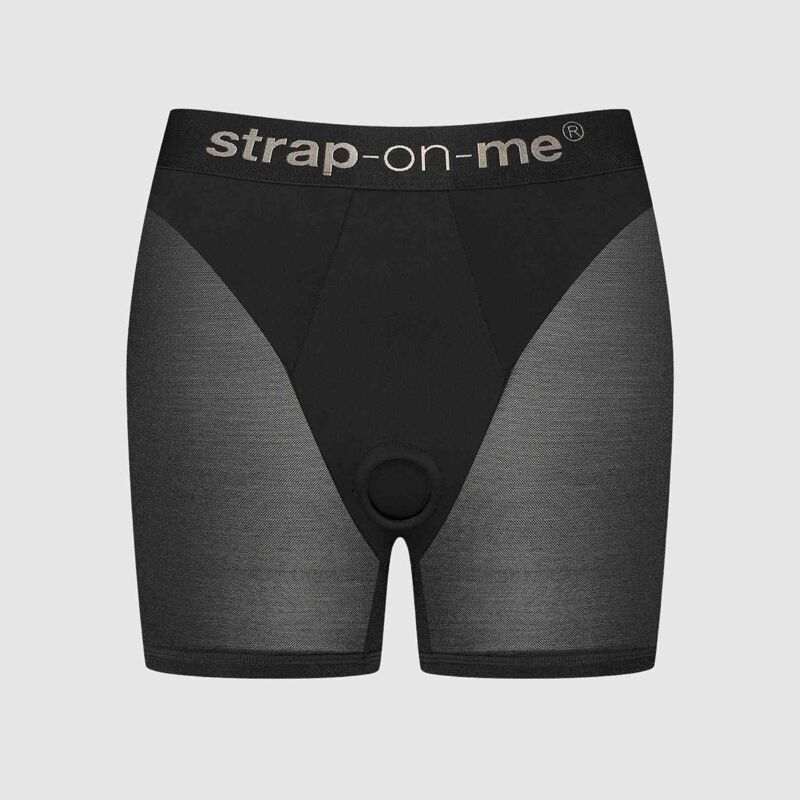 Шорты с фиксацией дилдо Strap-On-Me Harness Lingerie Halo - L - Black