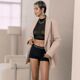 Шорты с фиксацией дилдо Strap-On-Me Harness Lingerie Allure - XL - Black