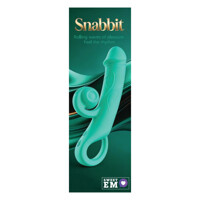 Вібратор-кролик Sweet Em Snabbit бірюзовий, 20 × 3,8 см Вібратор-кролик Sweet Em Snabbit бірюзовий, 20 × 3,8 см