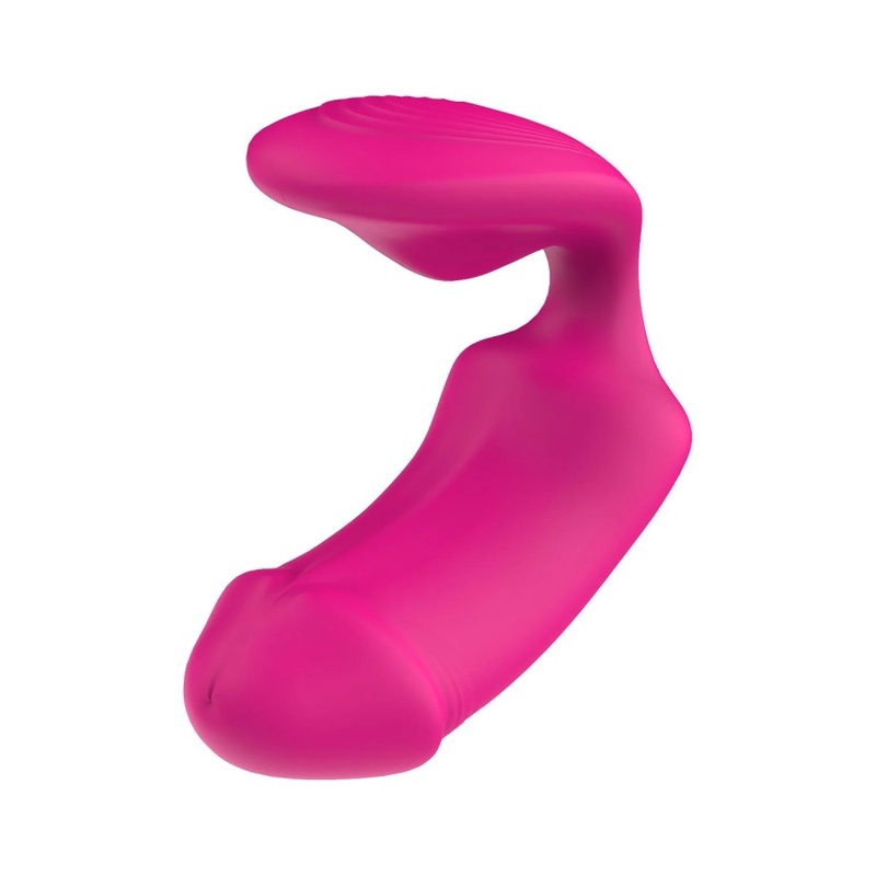 Вагинально-клиторальный вибратор Dream Toys Essentials с пультом, розовый, 9 × 3 см Вагинально-клиторальный вибратор Dream Toys Essentials с пультом, розовый, 9 × 3 см