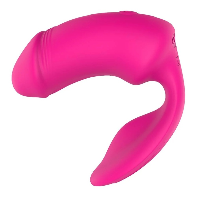 Вагинально-клиторальный вибратор Dream Toys Essentials с пультом, розовый, 9 × 3 см Вагинально-клиторальный вибратор Dream Toys Essentials с пультом, розовый, 9 × 3 см