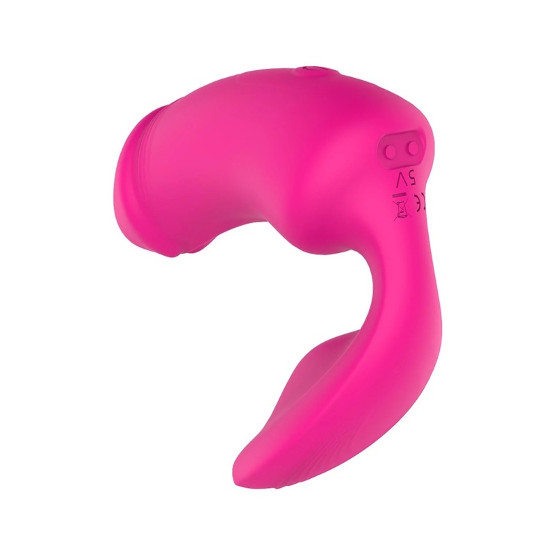 Вагинально-клиторальный вибратор Dream Toys Essentials с пультом, розовый, 9 × 3 см Вагинально-клиторальный вибратор Dream Toys Essentials с пультом, розовый, 9 × 3 см