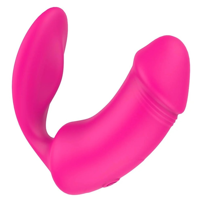 Вагинально-клиторальный вибратор Dream Toys Essentials с пультом, розовый, 9 × 3 см Вагинально-клиторальный вибратор Dream Toys Essentials с пультом, розовый, 9 × 3 см