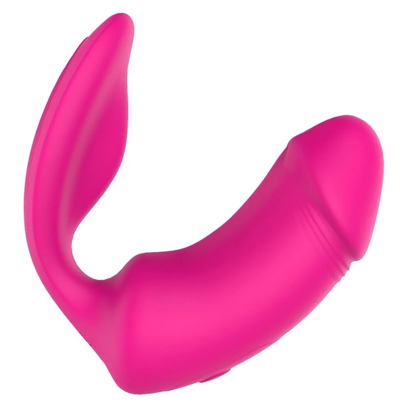 Вагинально-клиторальный вибратор Dream Toys Essentials с пультом, розовый, 9 × 3 см Вагинально-клиторальный вибратор Dream Toys Essentials с пультом, розовый, 9 × 3 см