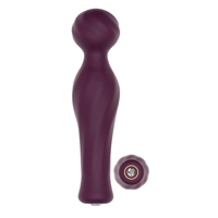 Вибратор-микрофон Dream Toys Essentials Magic Wand со стразом, бордовый, 16,5 см