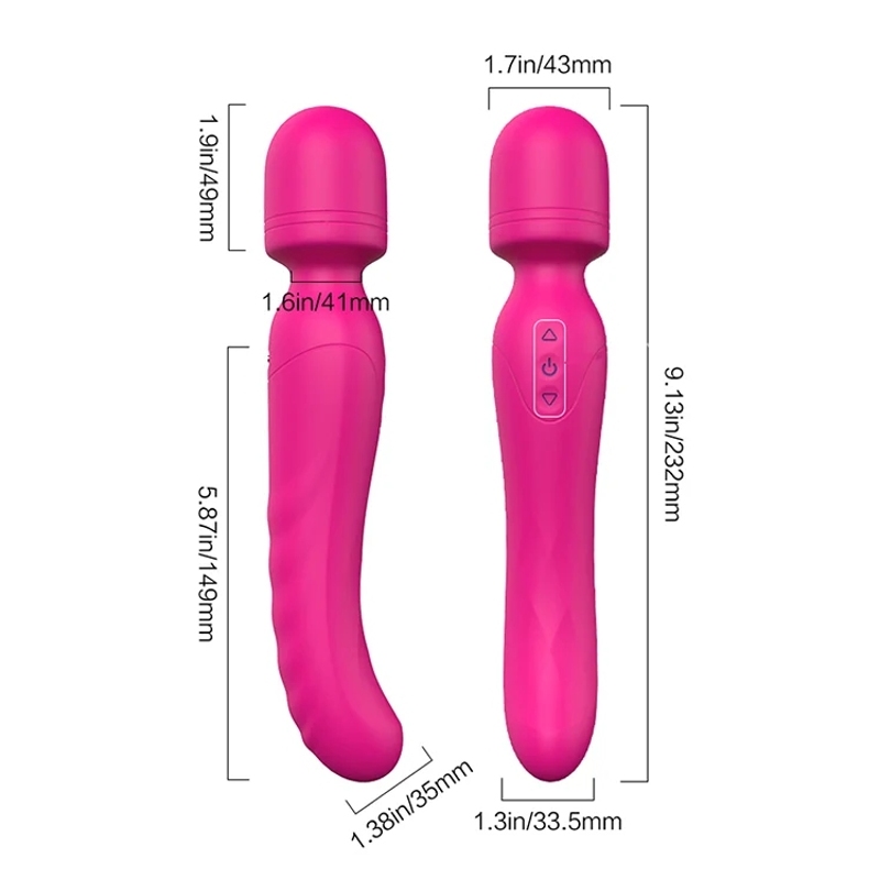 Вибратор-микрофон с подогревом Dream Toys Essentials Heating Bodywand, розовый, 23 × 3,6 см