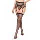 Комплект пояс и чулки Art of Sex - Deily, цвет черный, размер L