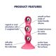 Анальный стимулятор-бусины Satisfyer Triple Ball-R Red