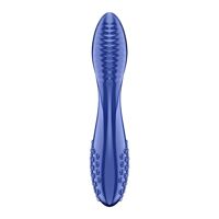 Двусторонний стеклянный дилдо Satisfyer Dazzling Crystal 2 Blue