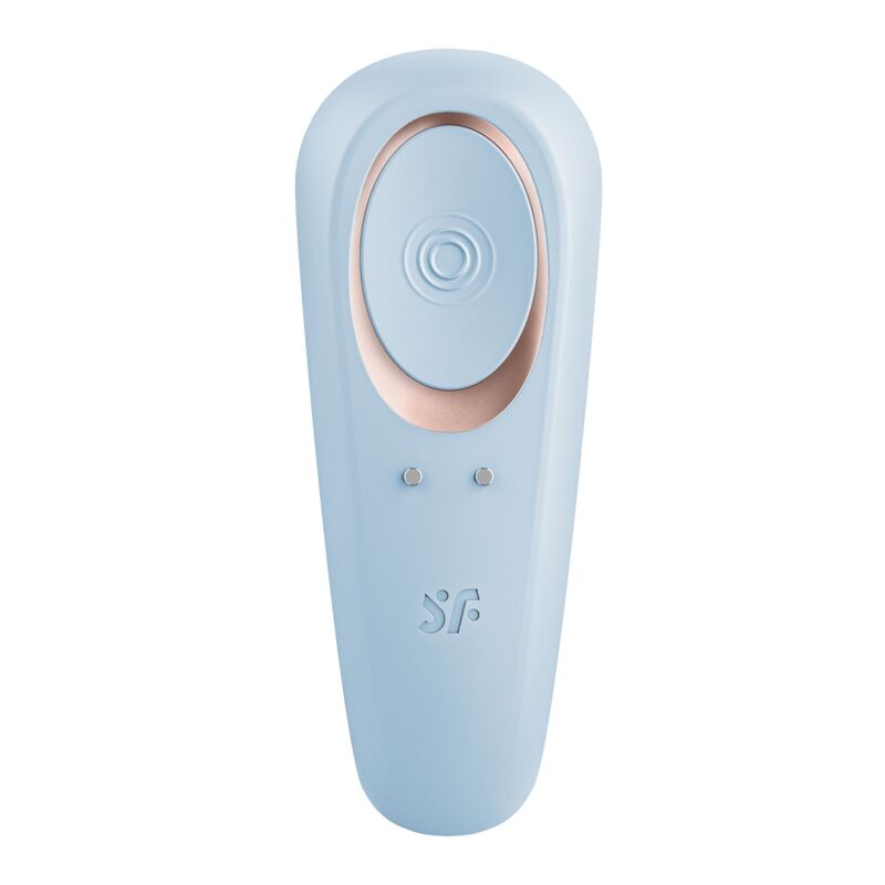 Вибратор для пар Satisfyer Double Classic Light Blue с одним моторчиком