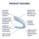 Вибратор для пар Satisfyer Double Classic Light Blue с одним моторчиком