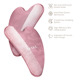 Масажер-скребок гуаша із рожевого кварцу GESKE SmartAppGuided Rose Quartz Gua Sha 5в1