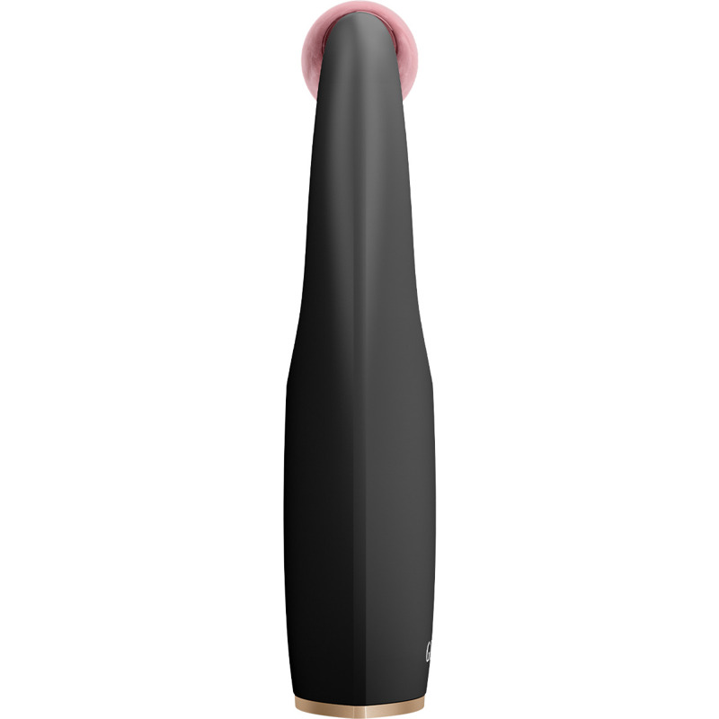 Ролер-масажер для обличчя з рожевим кварцом GESKE SmartAppGuided Rose Quartz Roller 5in1 gray