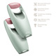 Ролер-масажер для обличчя з рожевим кварцом GESKE SmartAppGuided Rose Quartz Roller 5in1 green