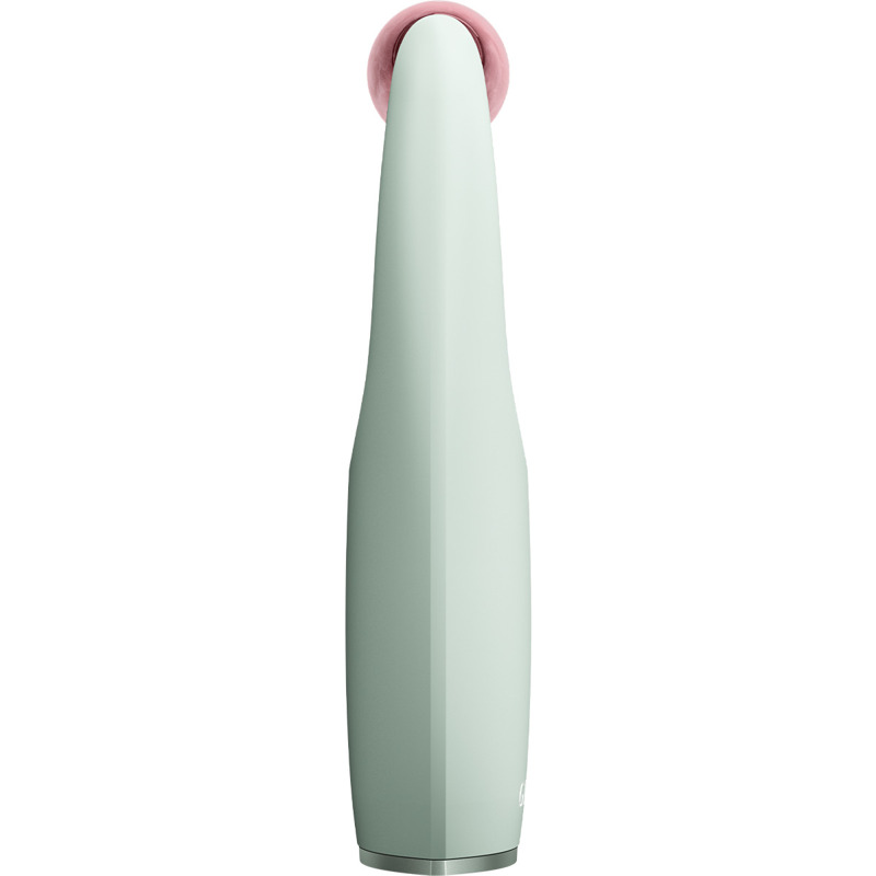 Ролер-масажер для обличчя з рожевим кварцом GESKE SmartAppGuided Rose Quartz Roller 5in1 green