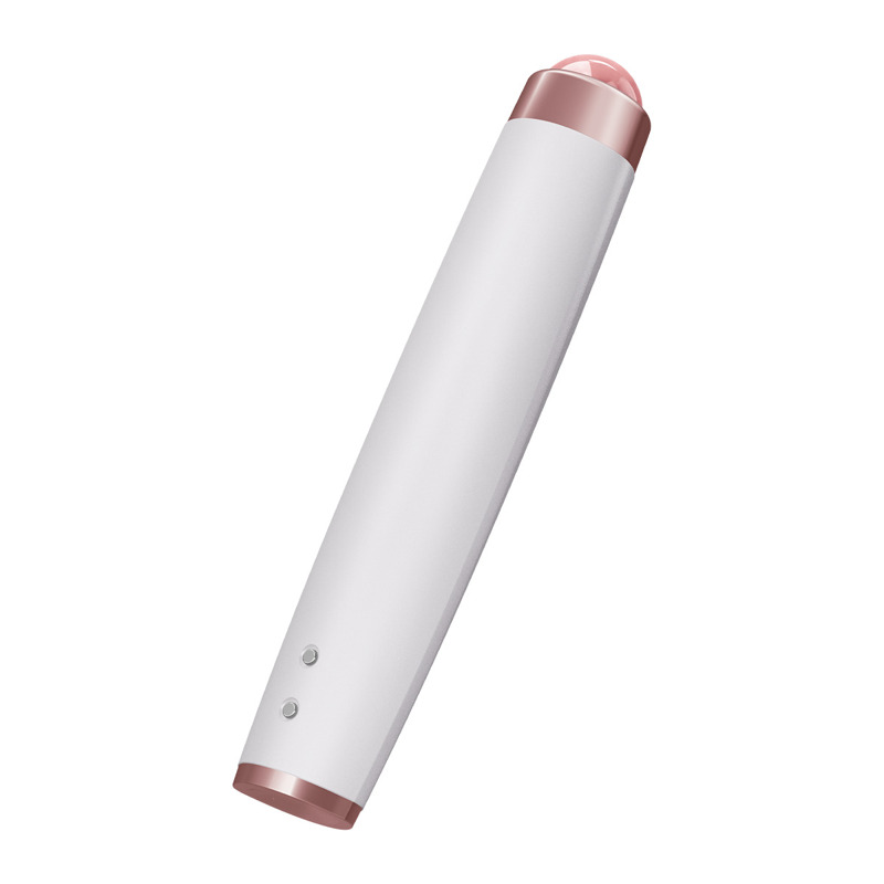 Ручка-масажер для обличчя з рожевим кварцом GESKE SmartAppGuided Sonic Rose Quartz LED Depuffing Pen 8in1 starlight