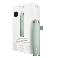 Ручка-масажер для обличчя з рожевим кварцом GESKE SmartAppGuided Sonic Rose Quartz LED Depuffing Pen 8in1 green Ручка-масажер для обличчя з рожевим кварцом GESKE SmartAppGuided Sonic Rose Quartz LED Depuffing Pen 8in1 green