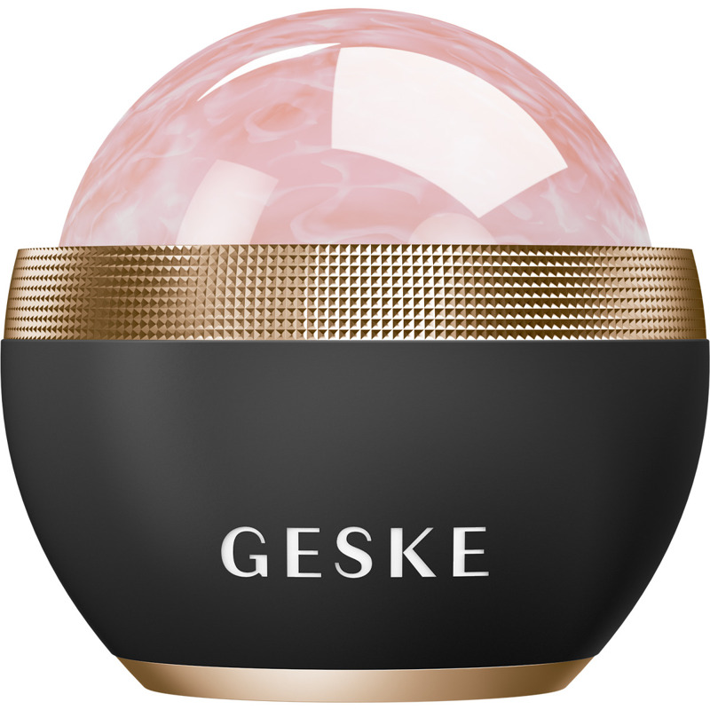 Кульковий масажер з рожевим кварцом GESKE SmartAppGuided Rose Quartz Depuffing Sphere 7in1 gray
