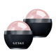 Кульковий масажер з рожевим кварцом GESKE SmartAppGuided Rose Quartz Depuffing Sphere 7in1 black
