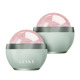 Кульковий масажер з рожевим кварцом GESKE SmartAppGuided Rose Quartz Depuffing Sphere 7in1 green