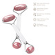 Ролер-масажер для обличчя та тіла з рожевим кварцом GESKE SmartAppGuided Rose Quartz Face & Body Roller 5in1 starlight