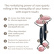 Ролер-масажер для обличчя та тіла з рожевим кварцом GESKE SmartAppGuided Rose Quartz Face & Body Roller 5in1 black
