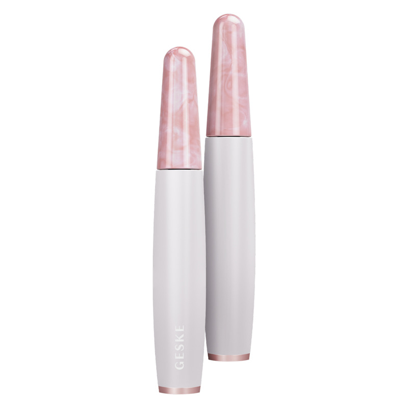 Ручка-масажер для обличчя з рожевим кварцом GESKE SmartAppGuided Rose Quartz & Depuffing Pen 6in1 starlight