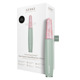 Ручка-масажер для обличчя з рожевим кварцом GESKE SmartAppGuided Rose Quartz & Depuffing Pen 6in1 green