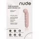Точечный вибратор NUDE LIV в тревел-формате, розово-бежевый