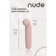 Точечный вибратор NUDE LIV в тревел-формате, розово-бежевый