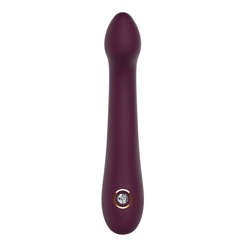Вибратор для точки G Dream Toys Essentials со стразом, бордо, 21,8 × 3,6 см