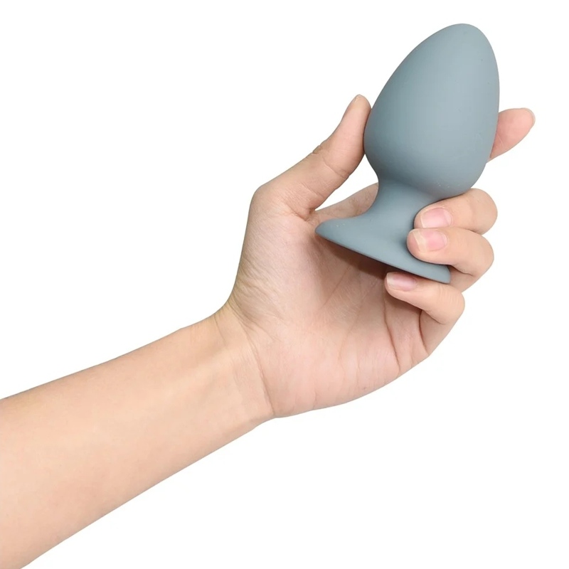Анальна пробка Dream Toys Nude сіра, 8 х 4 см